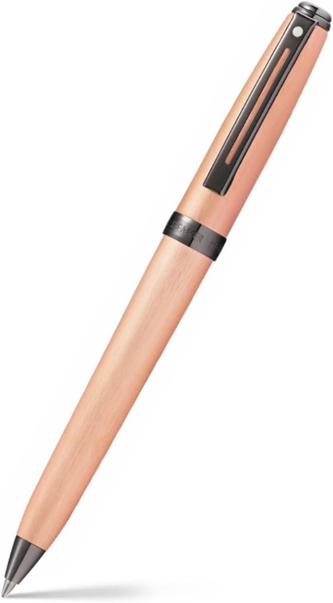 Sheaffer Prelude Kugelschreiber, nachfüllbar, gebürstetes Kupfer, PVD-Rand