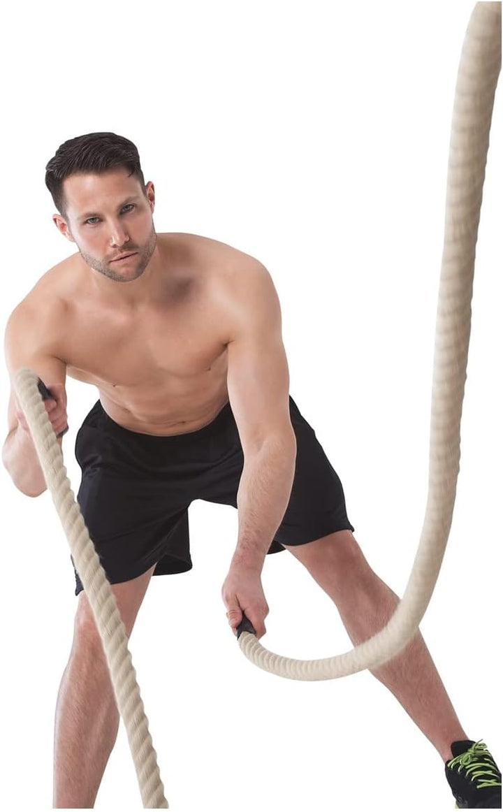 Sport-Tec Fitness Tau Trainingsseil Schlagseil Battle Rope Schlangenseil ø 4 cm 25.0 Meter, 25.0 Met