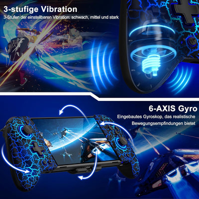 Schalter Controller für Schalter/OLED Controller, Full-Size Grip One-Piece Wireless Switch Joypad mi