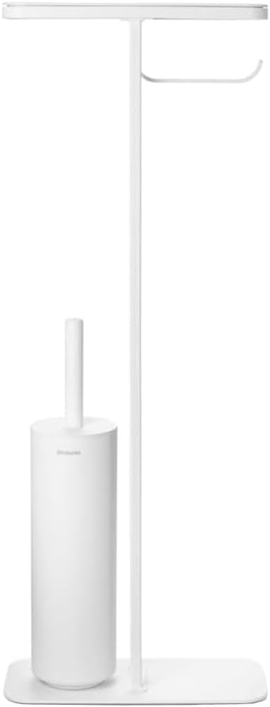 Brabantia - Mindset Toilettenbutler - Badezimmerregal, Klopapierhalter & Hygienische Toilettenbürste