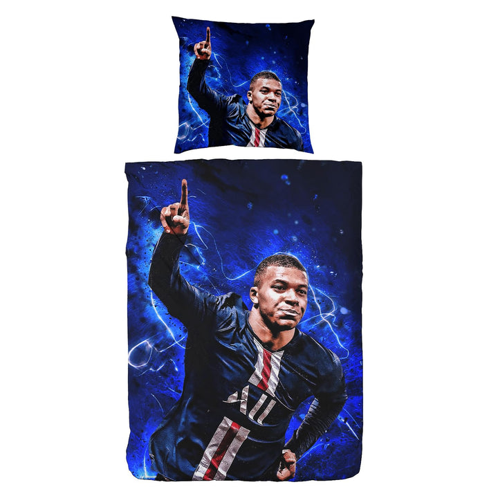 Fussball Star Bettwäsche 135x200 2-Teilig Mit Reissverschluss Microfaser Bettbezug Mit 80x80cm Kisse
