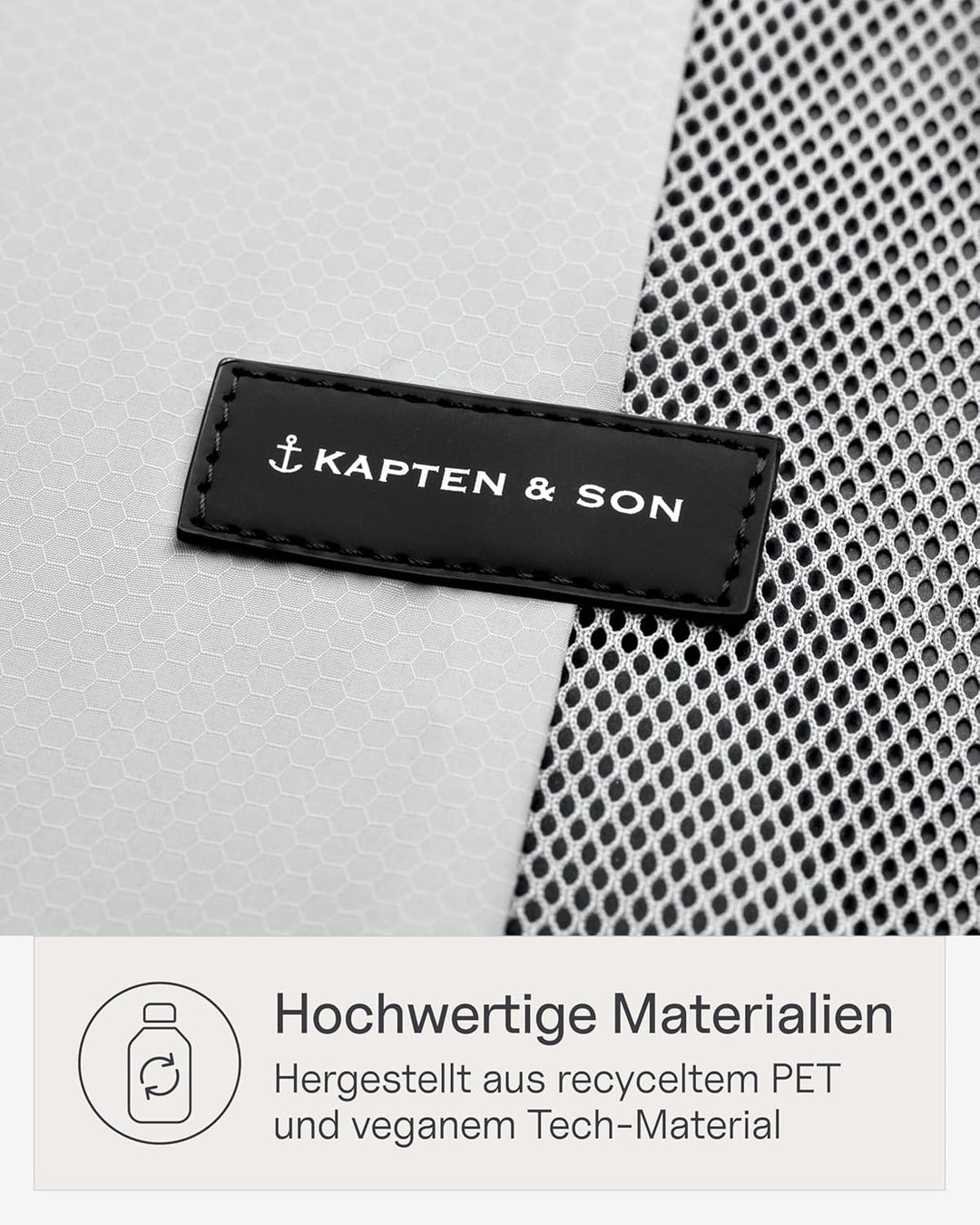 Kapten & Son Packing Cubes Set Small All Black Koffer Organizer 4er Set | 4er Set Packwürfel für Han