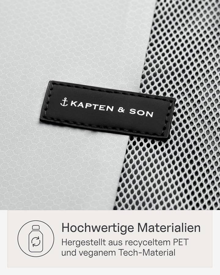 Kapten & Son Packing Cubes Set Small All Black Koffer Organizer 4er Set | 4er Set Packwürfel für Han