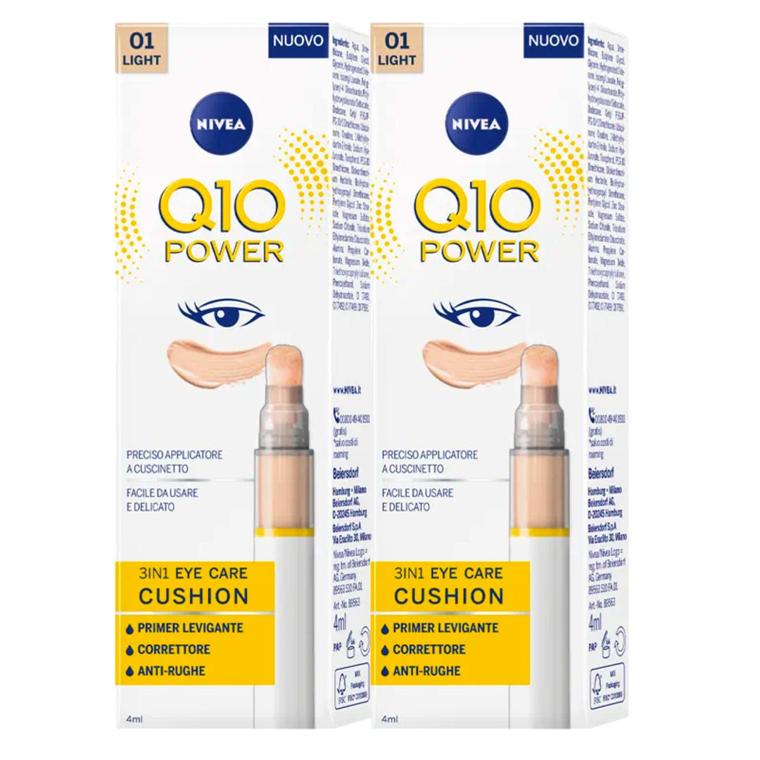 Nivea Q10 Power 3-in-1 Eye Care Cushion Primer, glättend, Korrektur, Anti-Falten, sanfte Formel gege