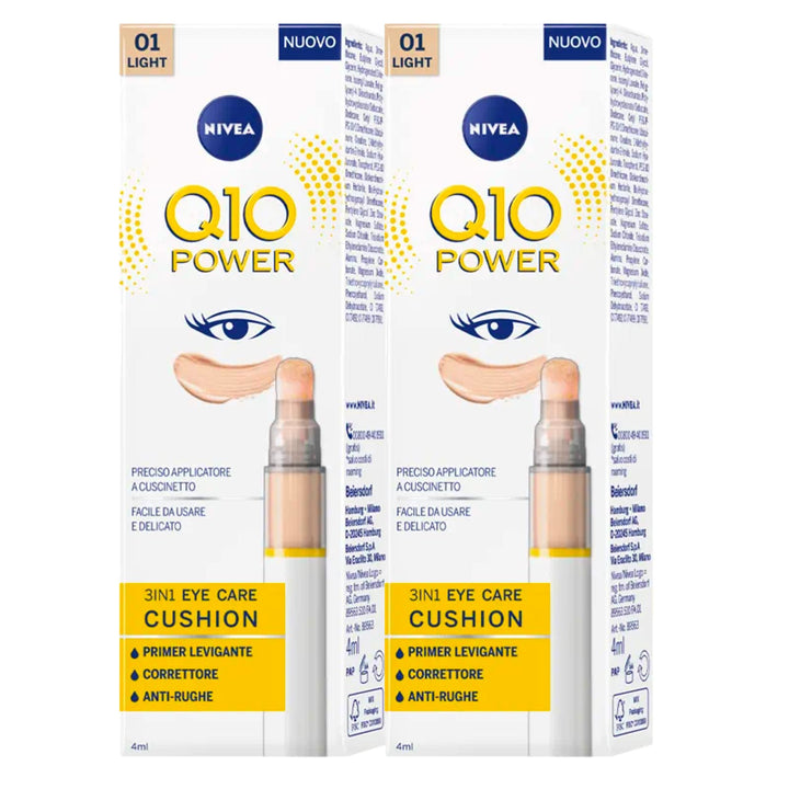 Nivea Q10 Power 3-in-1 Eye Care Cushion Primer, glättend, Korrektur, Anti-Falten, sanfte Formel gege