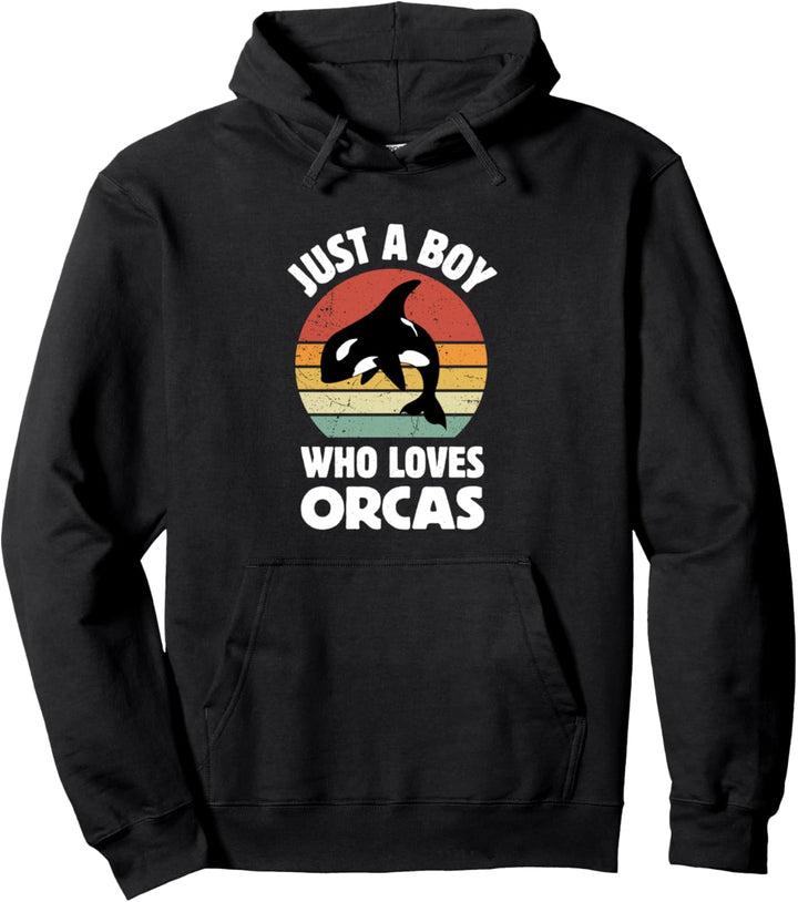 Süss Nur Ein Junge, der Orcas Sea Animal Orca Lover liebt Pullover Hoodie