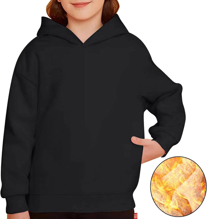 Girl Pulli Fleece Gefüttert Langarm Hoodie Kinder Warme Winter Hoodies Pullover Mit Sweatshirt Pullo