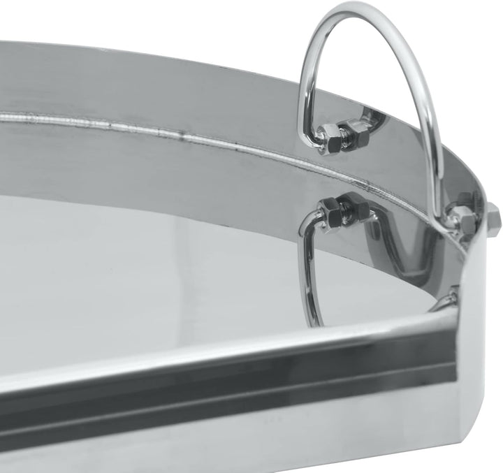 BBQ-Toro Edelstahl Grillplatte Ø 55 cm ideal für 57er Kugelgrill | BBQ Plancha passend für Weber Gri