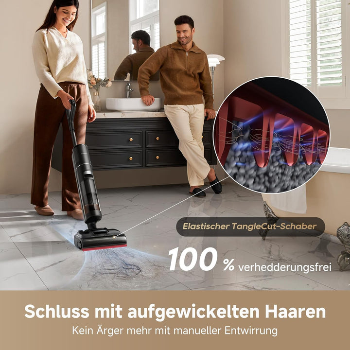 dreame H15S Nass- und Trockensauger, 3-fache Kantenreinigung, KI-Roboterarm, 21.000 Pa Saugkraft, ve