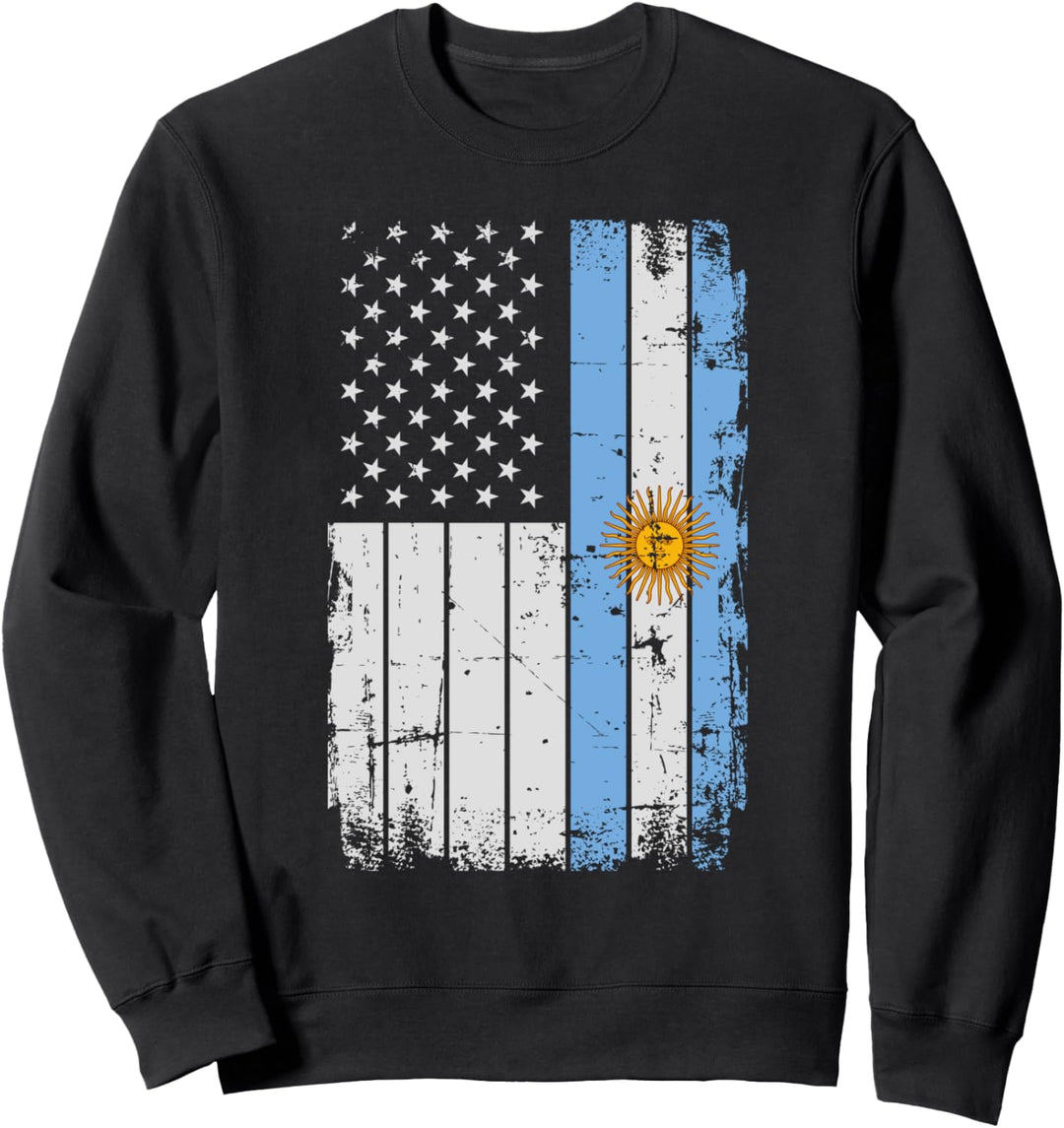 Argentinien USA Flagge Sweatshirt