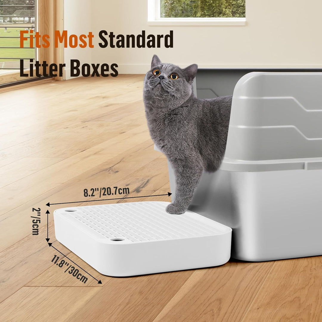 Katzentreppe, Katzentoilette Rampenmatte mit Filterfunktion, Katzenklo Stufen für automatische selbs