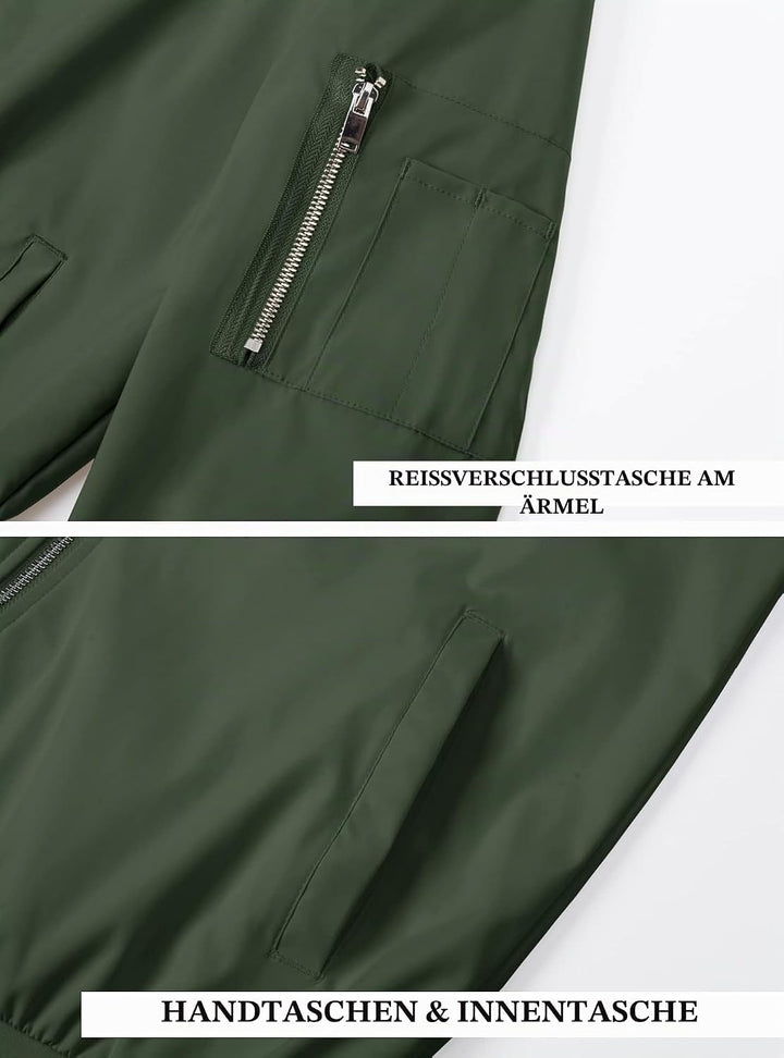 MAGCOMSEN Blouson Herren Jacke Leichte Bomberjacke Winddichte Übergangsjacke Freizeit Fliegerjacke m