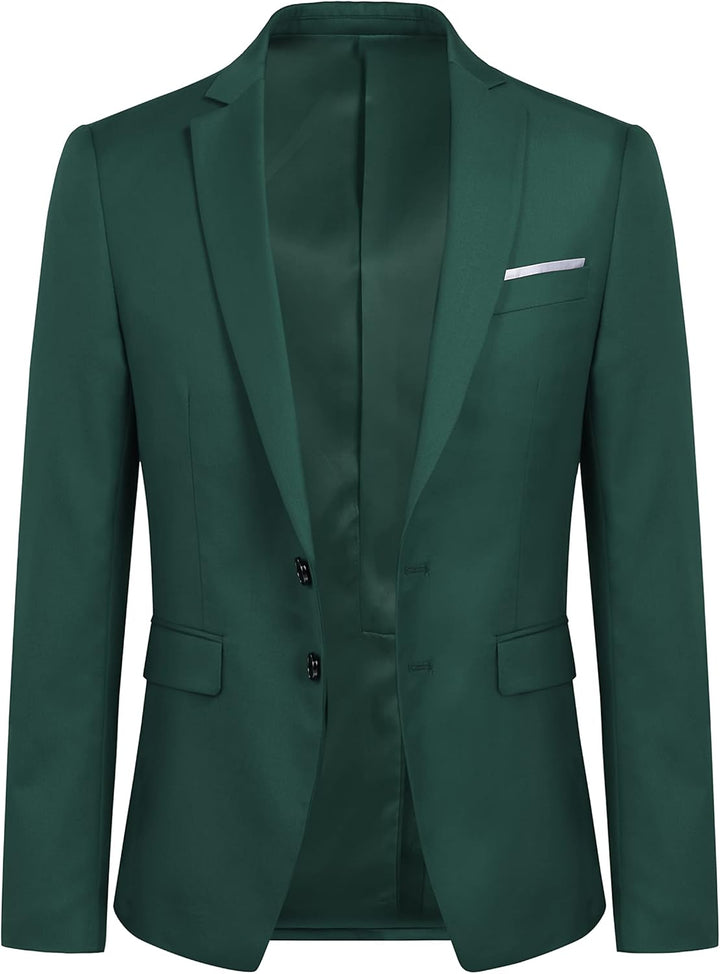 YOUTHUP Herren 2 Teilig Anzug Modern Slim fit Anzüge Einreiher Anzugsjacke Anzughose Business Hochze