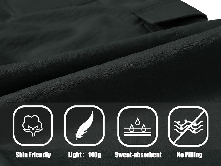 JINSHI Hosen Damen Cargohose Lange Capri Freizeithose Outdoor Jogginghose High Waist mit Kordelzug 3