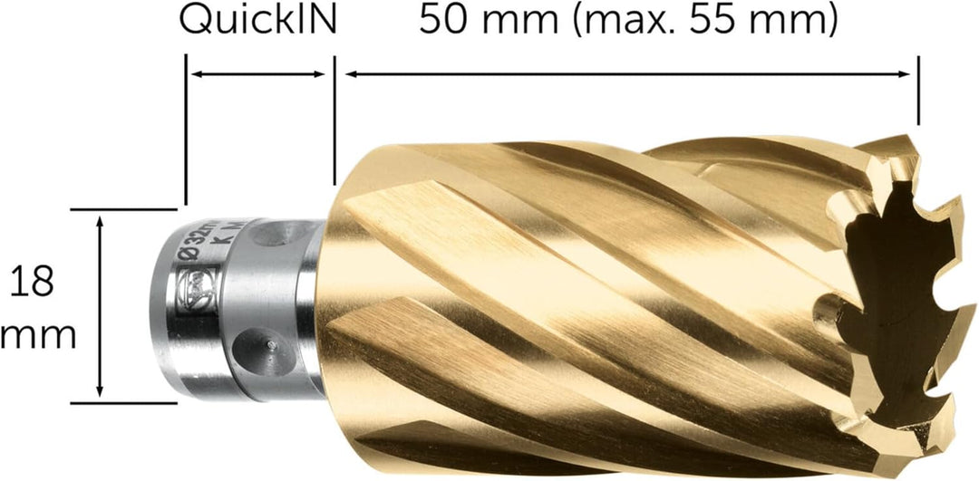 Fein HSS Dura 50 Kernbohrer mit QuickIN-Aufnahme, 63133220068