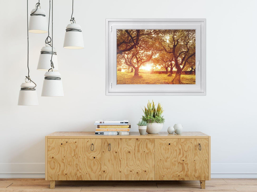 Fenster-Deko Fensterbild I Sonnenschutz Fenster Aufkleber I Deko für Bad, Küche, Kinderzimmer - Farb