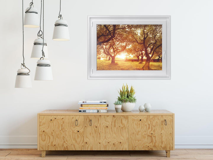 Fenster-Deko Fensterbild I Sonnenschutz Fenster Aufkleber I Deko für Bad, Küche, Kinderzimmer - Farb