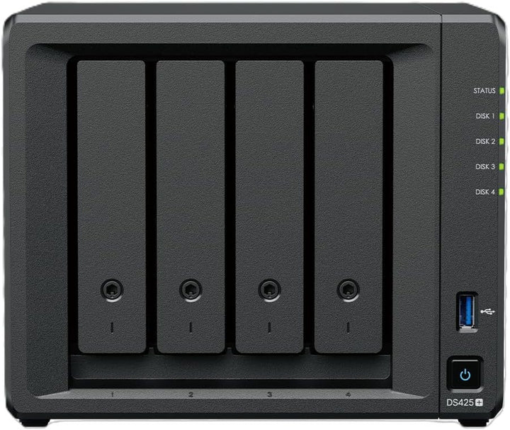 Synology DiskStation DS425+ 4-Bay 3,5" DiskStation ohne Disk Intel Celeron J4125 1x1GbE + 1x2.5GbE 2