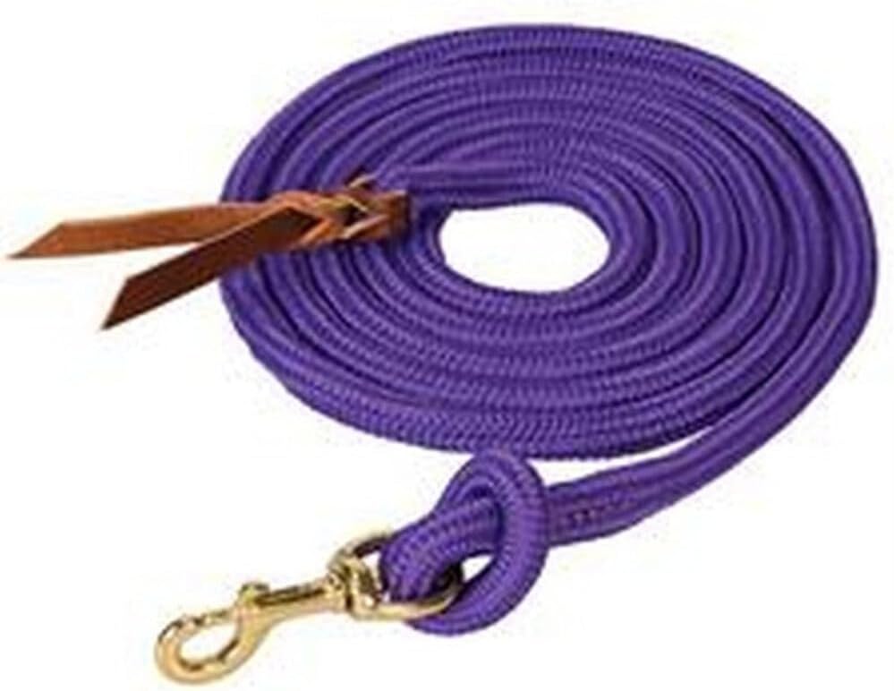 Weaver Leather Rough Out geöltes Brustkragen, Unisex-Erwachsene, Poly Cowboy Lead with Snap, 5/8" x