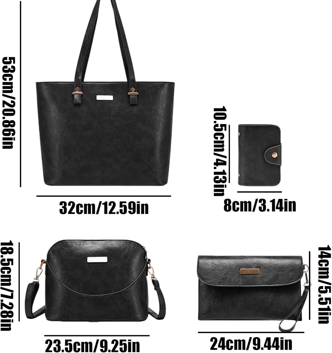 Generisch Women's Tote Bag Set, Professional Briefcase, Lightweight Pouch, 32x13x53cm Fashion Travel