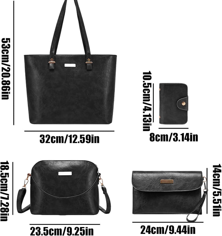 Generisch Women's Tote Bag Set, Professional Briefcase, Lightweight Pouch, 32x13x53cm Fashion Travel