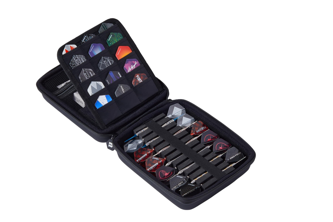 Unicorn Ultra Dart-Etui, schlankes Large - Holds 3 Sets of Darts Schwarz, Large - Holds 3 Sets of Da