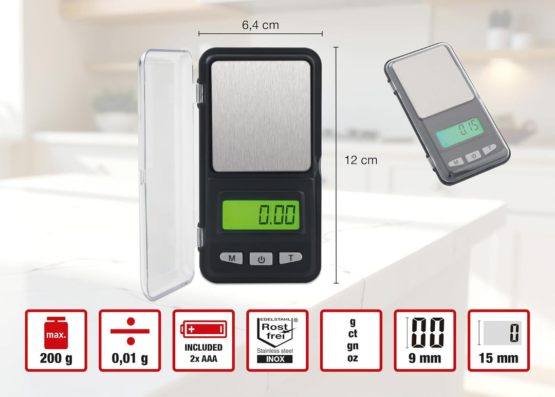 Waage Taschenwaage 200 g/0.02g