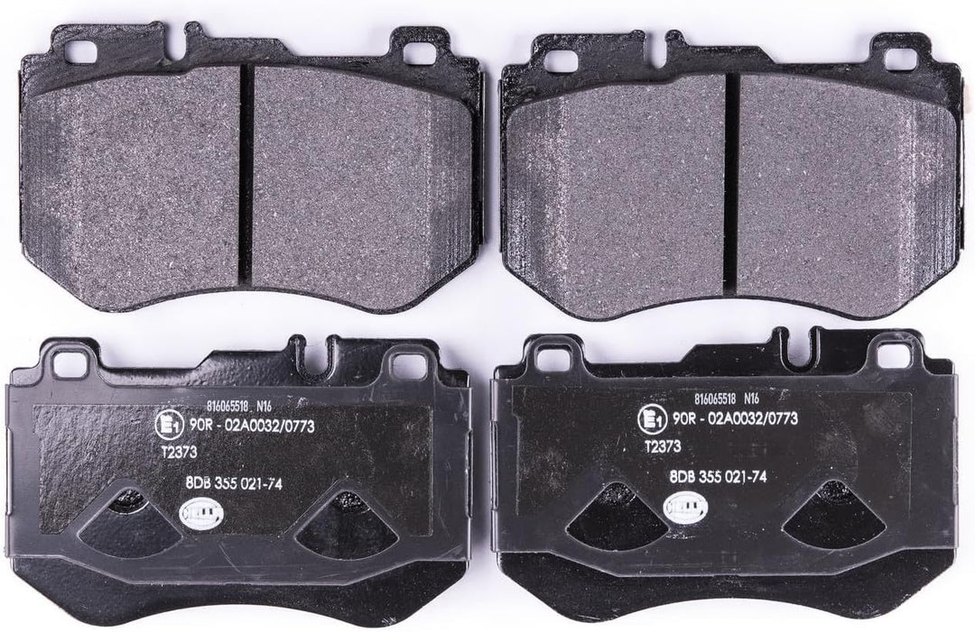 HELLA PAGID 8DB 355 021-741 Bremsbelagsatz - T2373 - Dicke/Stärke: 18.7mm - Bremssystem: Brembo - fü