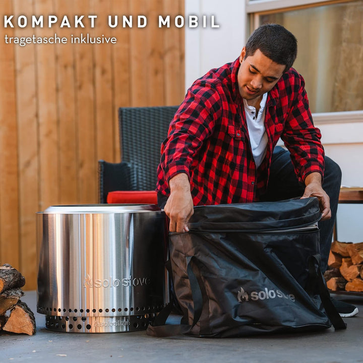 Solo Stove Bonfire Pi Fire Pizzaofen | Outdoor-Pizzaofen Zubehör für Bonfire Feuerstelle, Inkl. Trag