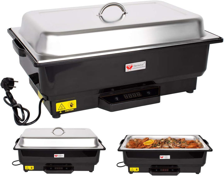Beeketal 'BCD-5E' Profi Gastro Chafing Dish elektrisch inkl. Gastronorm Behälter (GN) 1/1 und Deckel