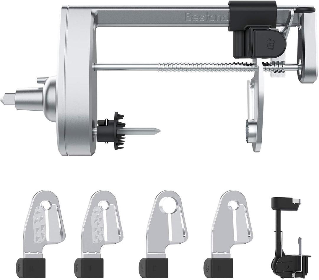 Bestand Spiralschneider-Aufsatz (5 Klingen) kompatibel mit KitchenAid Standmixer, kommt mit Schäler,