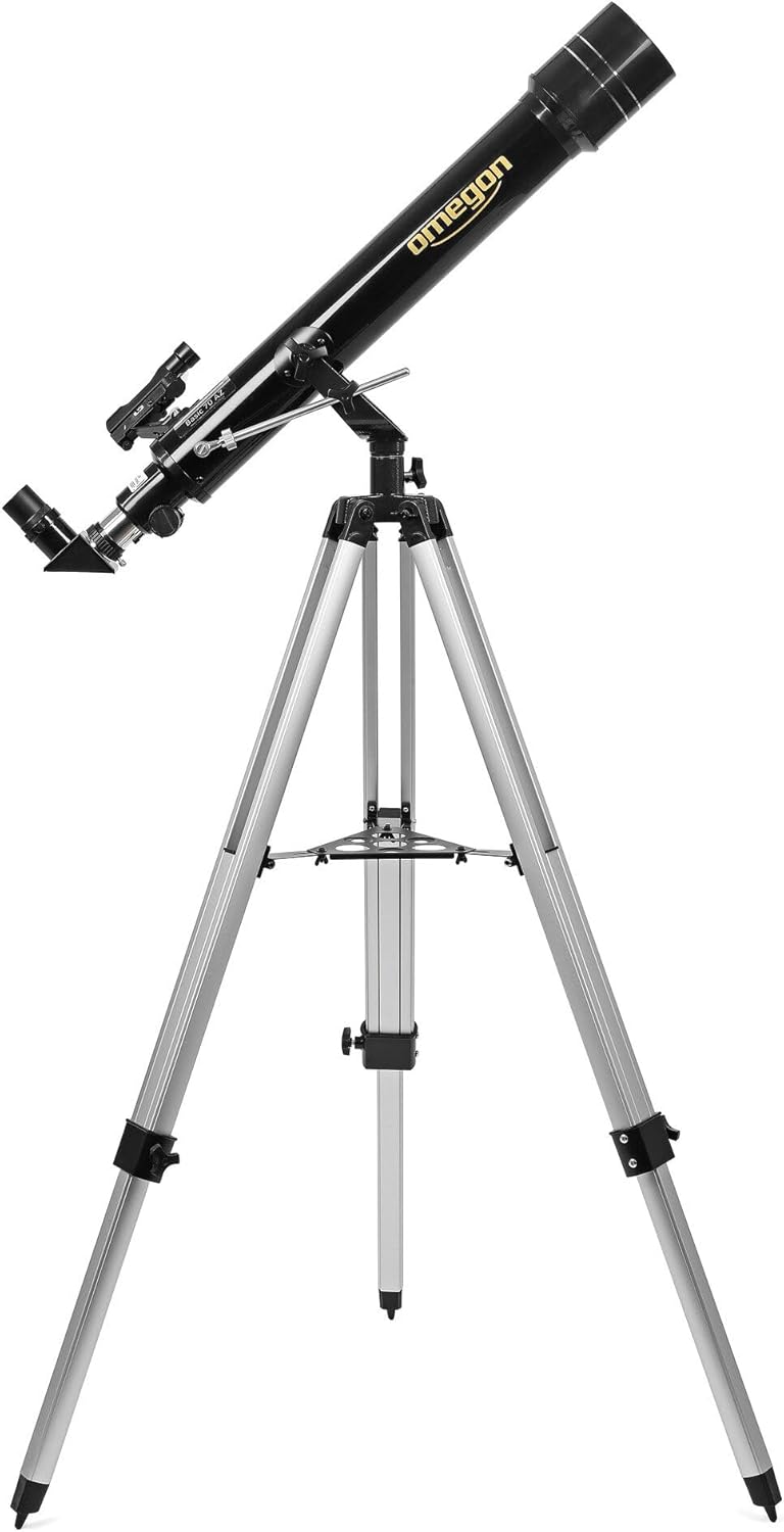 Omegon Teleskop AC 70/700 AZ-2 | Achromatischer Refraktor | leicht & vielseitig | ideales Einsteiger
