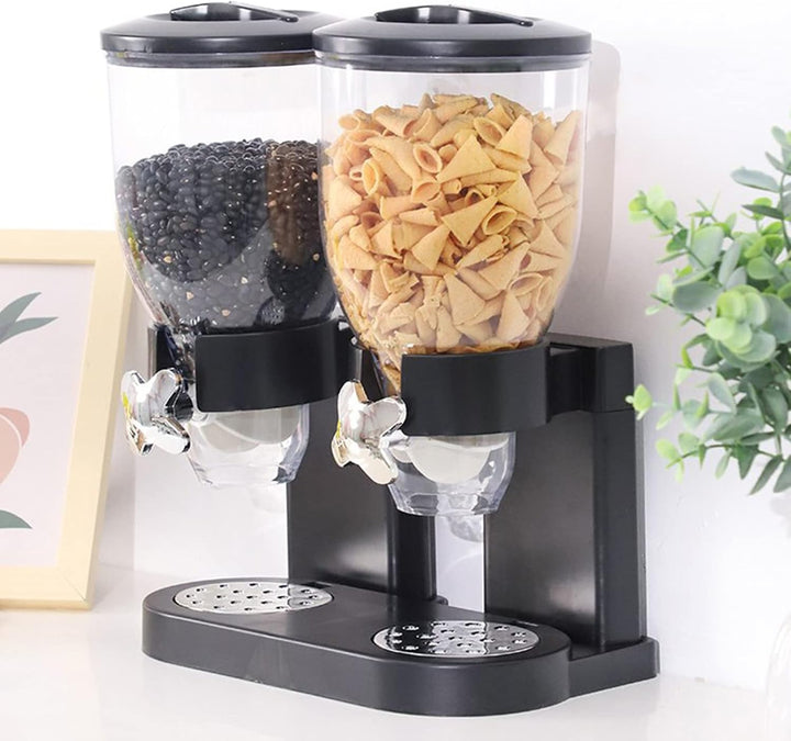 Müslispender - 2 L Doppelter Müslispender Cerealienspender Cornflakes Spender Müsli Dispenser Getrei