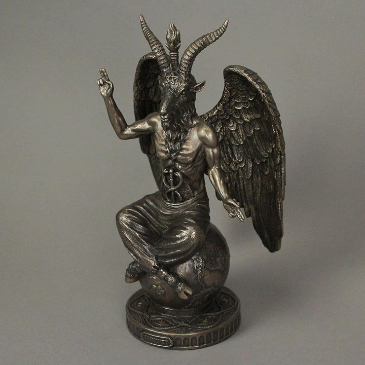 Veronese Design Baphomet Statue aus Kunstharz, 26 cm hoch, Bronze-Finish