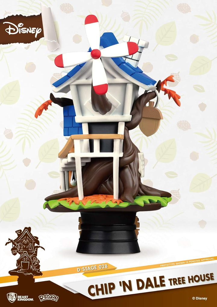 Beast Kingdom Toys Disney Summer Series D-Stage PVC Diorama Chip 'n Dale Tree House 16 cm, DS-028