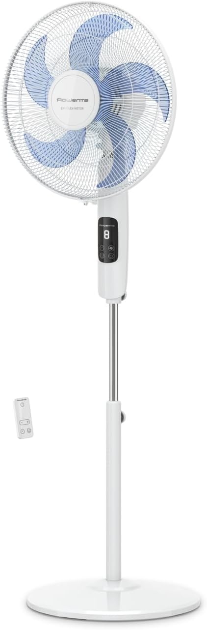 Rowenta Turbo Silence Standventilator, leistungsstark, LED-Display, Timer, leise, höhenverstellbar,