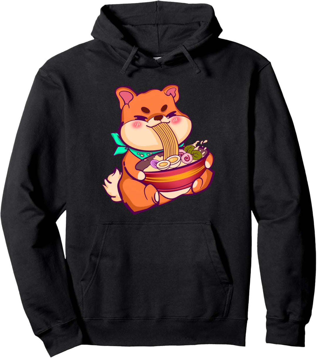 Hunde Welpe mit Ramen, Mädchen, Kinder, Kawaii Kult Pullover Hoodie
