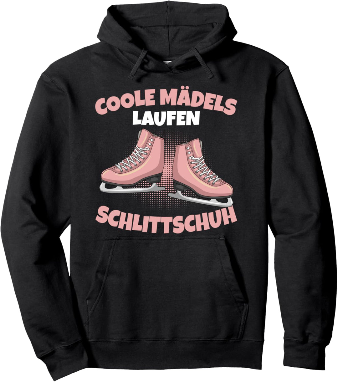 Coole Mädels laufen Schlittschuh Eiskunstläuferin Mädchen Pullover Hoodie