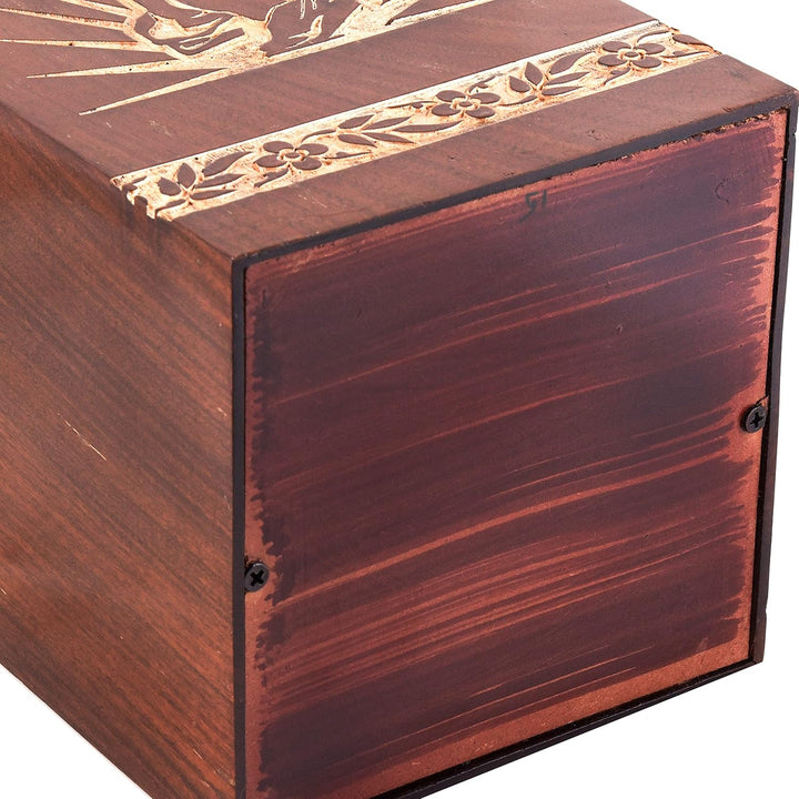 Rosewood Urnen für menschliche Asche für Erwachsene, gross – Holzurne für Columbarium – Beerdigungsu