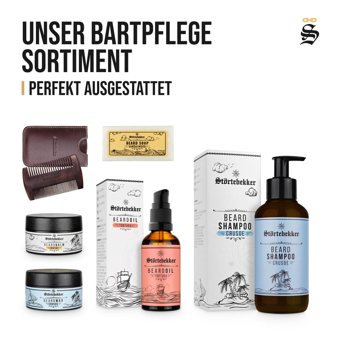 Störtebekker® Premium Bartöl Tortuga - tägliche Bartpflege für 3-Tage-Bart bis Vollbart - 50ml Beard