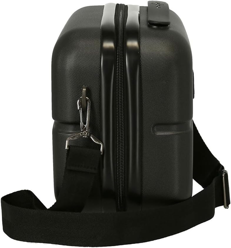 Pepe Jeans Chest Kulturbeutel mit Umhängetasche, 29 x 21 x 15 cm, Schwarz, 29x21x15 cms, Anpassbare