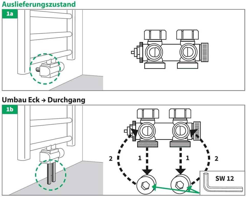 Buderus Ventil-Armaturen Set Multiblock