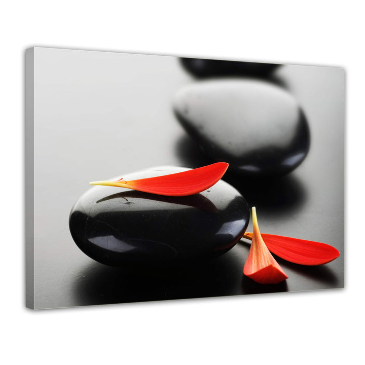 Bilderdepot24 Bild auf Leinwand | Zen Steine XIV in 60x50 cm als Wandbild | Wand-deko Dekoration Woh
