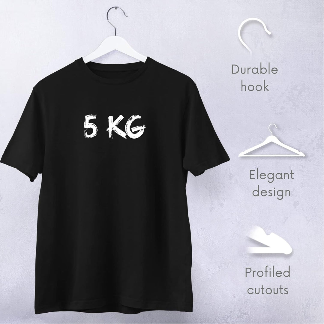 OGIVO Kleiderbügel aus Holz - Holzbügel weiss für Ihren Garderobe - Haken um 360° drehbar - Einkerbu