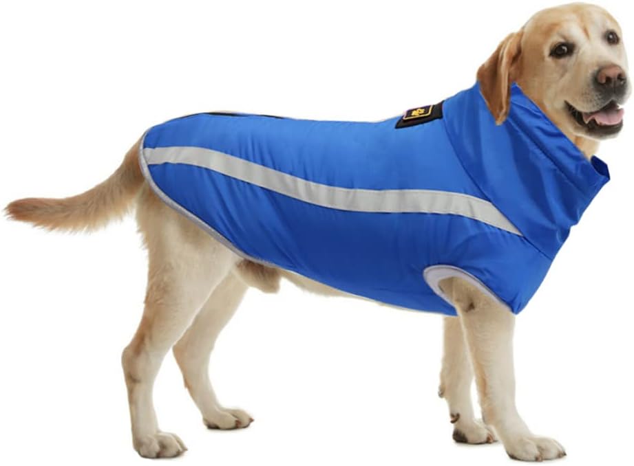 FEimaX Hundemantel Hundejacke wasserdichte Reflektierende Wintermantel mit Fleece Gefüttert Hund Wel