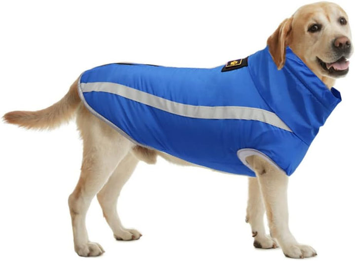 FEimaX Hundemantel Hundejacke wasserdichte Reflektierende Wintermantel mit Fleece Gefüttert Hund Wel