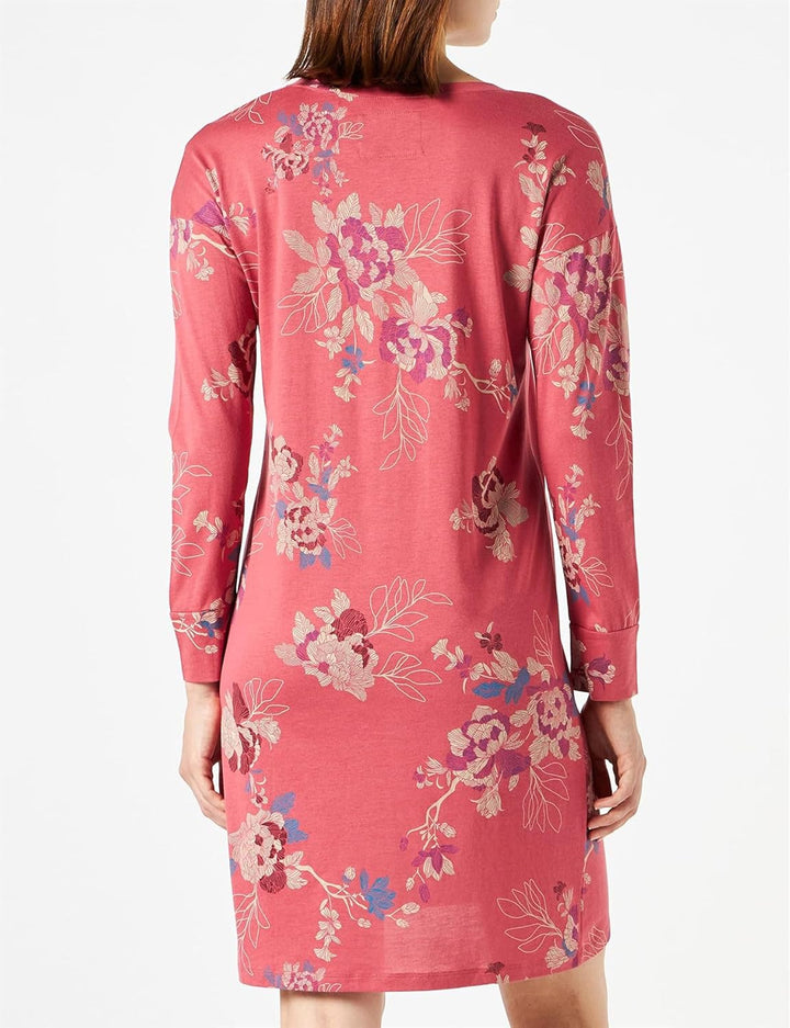 Triumph Damen Nightdresses NDK LSL 10 Co/Md Nachthemd 36 Pink - Dark Combination, 36 Pink - Dark Com