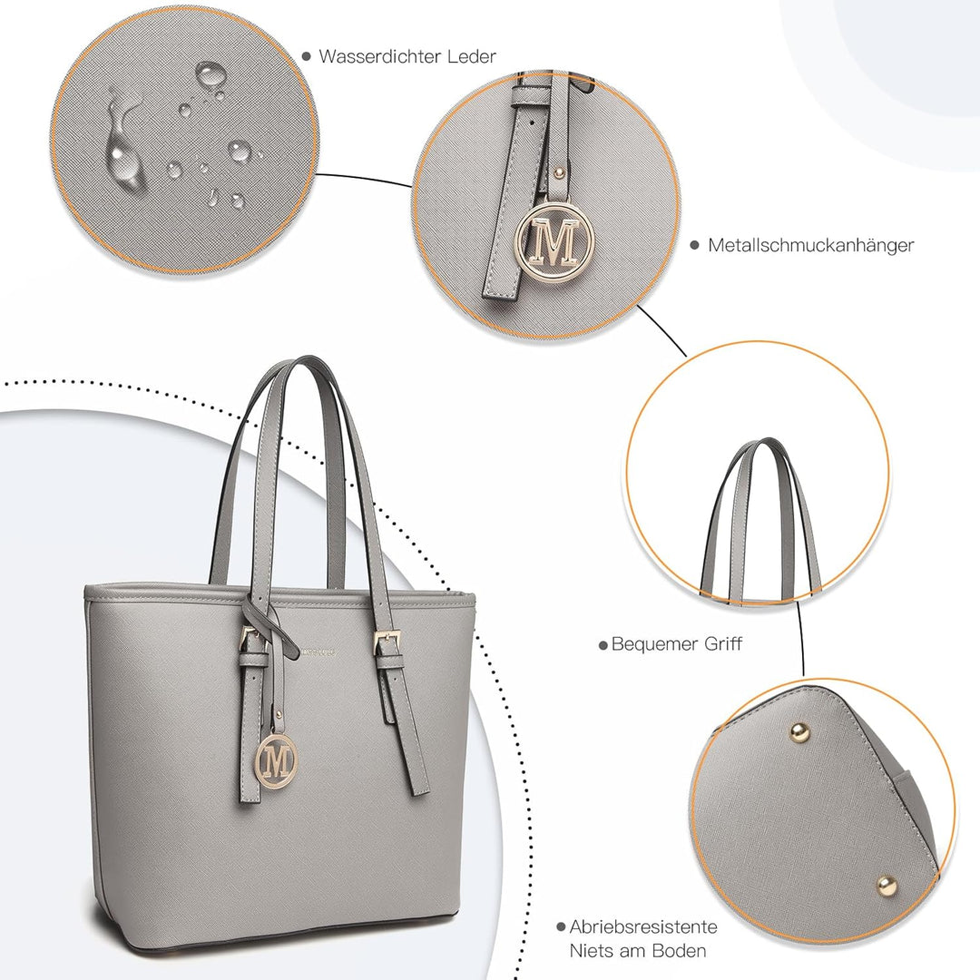 Miss Lulu Handtaschen Damen Shopper Tasche Damen Gross Tasche damen Gross Henkeltasche Shopper Damen