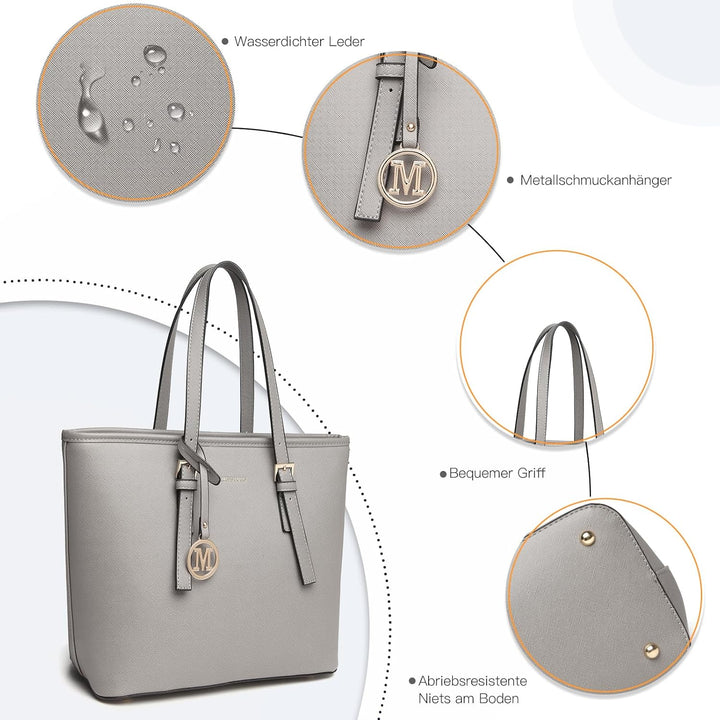 Miss Lulu Handtaschen Damen Shopper Tasche Damen Gross Tasche damen Gross Henkeltasche Shopper Damen