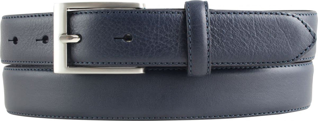 BELTINGER Hochwertiger Anzuggürtel aus Vollrindleder 3,0 cm | Bombierter Ledergürtel Herren 30mm | B